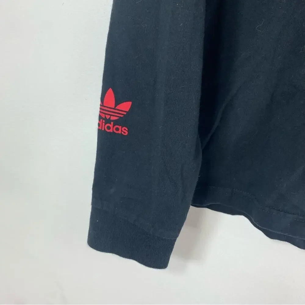 Adidas Chicago Deep Dish Pizza Long Sleeve Shirt Size SMALL Mens - Picture 5 of 9